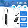 Pikkukuva 2 / 5: Punottu Paracord-avainnauha lukittavilla klipseillä, D-renkaalla, ripustuskoukkujen sarjalla