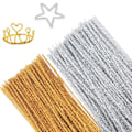 Pikkukuva 1 / 5: 200 kpl Piipunpuhdistajaa, Chenille-lankaa 6mm x 30cm, Piipunpuhdistajalankaa käsitöihin DIY-projekteihin Chenille-lankaa