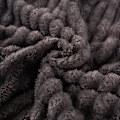 Pikkukuva 5 / 5: Harjattu fleece-peitto, täydellinen sohva- ja vuodepeitto 120*200CM, superpehmeä ja miellyttävä tuntu, täydellinen lämmikkeeksi kaikille perheenjäsenille (tummanharmaa)