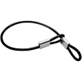 Miniatyrbillede 1 af 4: 15 stk. rustfrit stålwire loops kort wire reb snorlås sikkerhedslænker