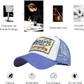 Pikkukuva 4 / 5: Baseball-lippis, verkkolippikset, unisex, kirjailtu kirjainpaikka, rento lippikset, hip hop -aurinkolippikset Blue