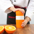 Miniatyrbillede 5 af 5: Manuel citruspresser - citron- og frugtpresser - 17,5*9,5 cm - miljøvenligt PC-materiale - orange