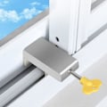 Miniatyrbillede 1 af 5: Skydevinduesstopper, skydevindueslås med justerbar nøgle skydedørsblok vindue, til børne- og babyssikkerhed (1 stk.)
