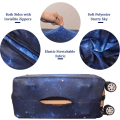Miniatyrbild 3 av 5: Bagageöverdrag, skyddande tvättbart resväsköverdrag - Reselastiskt spandex resväsksskydd med bagageetikett passar 29 till 30 tum Milky Way M