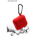 Miniatyrbillede 2 af 4: Bluetooth-øretelefonsilikoneetuiet er kompatibelt med Tozo t6, LED, tozo t6-etui med nøglering. (Sort)