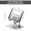 Miniatyrbillede 2 af 5: Tablet-stativer, 360° roterende laptopstativ, stativ 12,9 tommer