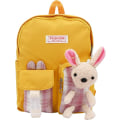 Pikkukuva 1 / 5: Kawaii-reppu, jossa on jäniksen tarvikkeet, suuri kapasiteetti, japanilainen reppu, Kawaii-monitaskuinen reppu, söpö Kawaii-kangas koululaukku, opiskelijan kirjakassi