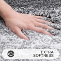 Miniatyrbillede 2 af 5: Luksuriøse badeværelsestæpper, ultra-bløde og absorberende mikrofiber badekar tæpper, skridsikre plys badeværelsestæpper,