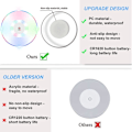 Miniatyrbilde 4 av 5: 6 stk LED-brikke for drikke, ultratynne LED-brikke med lys