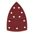 Miniatyrbillede 4 af 5: Sanding Triangler │ 25 stk. │ 11 huller │ 105 x 152 mm │ 180 grit │ til flere slibemaskiner │ Sandpapir │ Sandpapir