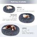 Miniatyrbilde 4 av 5: Hundeseng og katteseng, original beroligende hundeseng for små og mellomstore kjæledyr dark grey 20 x 20 Inch
