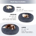 Miniatyrbilde 4 av 5: Hundeseng og katteseng, original beroligende hundeseng for små og mellomstore kjæledyr dark grey 27 x 27 Inch