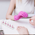 Miniatyrbild 3 av 5: Set med 2 akrylnaglar displayställ nagelkonst träningsställ magnetiska nagelkonst träningsställ (pulverpläterad)