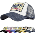 Pikkukuva 1 / 5: Baseball-lippis, verkkolippikset, unisex, kirjailtu kirjainpaikka, rento lippikset, hip hop -aurinkolippikset Grey