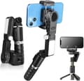 Smartphone Stabilisator, Bluetooth Fjernbetjening til Vlogging, YouTube, Live Video Kompatibel med iPhone/Android (Sort)