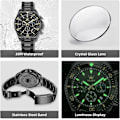 Miniatyrbillede 3 af 5: OLEVS Herreure Sort black Dial/Black Band
