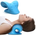 Miniatyrbild 1 av 5: Nackdrag, nackkudde, nackstöd, nackavslappnare, ergonomiskt nackstöd för nacksmärtlindring Blue 8.7*6.9*4.9 inch