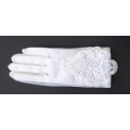 Miniatyrbilde 4 av 4: Broderte blonder formelle brudehansker håndleddslengde hansker for kvinner