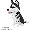 Miniatyrbild 4 av 5: Mikrobyggstenar Mini Pet Building Toy Bricks för barn Big Husky 15.74 x 5.9 x 12.59 inches