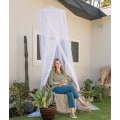 Miniatyrbilde 4 av 5: Myggnetting for seng med oppbevaringspose, pop-up telt/himmelnett | Reise, camping, utendørs camping, innendørs