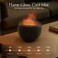 Miniatyrbild 4 av 5: Flamdiffusor för eteriska oljor, 150 ml eld-aromaterapi diffusor för eteriska oljor, liten ultraljuds-luftfuktare med kall dimma