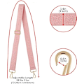 Miniatyrbillede 4 af 5: Bred skuldertaske rem udskiftning justerbar bælte lærred taske crossbody håndtaske
