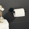 Miniatyrbild 2 av 4: Väggmonterad toalettpappershållare 304 Rostfritt stål Toalettpappershållare Polerad finish, Svart