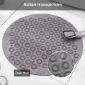 Miniatyrbillede 4 af 5: Badeværelse Brusebad PVC Skridsikker Måtte, Rund 55cm Badeværelse Skridsikker Måtte, Husholdning Brusebad Rum Gulvmåtte