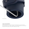 Miniatyrbillede 4 af 5: Passer til Apple Watch 1/2/3/4/5/6/7, 8 silikone retro ensfarvet simpel opladningsbase skrivebordsladestander
