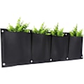 Miniatyrbillede 5 af 5: 4 Lomme Havemur Hængende Planter Horisontal Blomst Plante Hængende Planter Gropose 100 X 30 cm