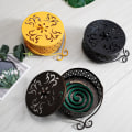 Miniatyrbillede 5 af 5: Myggespiralholder, Retro bærbar myggespiralbrænder til hjem og camping (sort)
