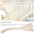 Miniatyrbild 2 av 5: Macrame väggbonad i tyg, macrame dörrhängande boho väggdekoration