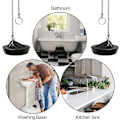 Miniatyrbild 5 av 5: 2 st gummibrunnspropp med kulkedjepropp, universell rostfri brunnspropp