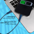 Miniatyrbild 3 av 5: Multi USB-laddningsadapterkabelkit, USB C till Lighting-adapterbox (blå) blue
