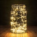 Miniatyrbillede 3 af 5: 2 x 50 LED-lyskæder AA-batteridrevet 5 meter sølvtråd Lyskæder til fest, have, belysningsdekoration, varm hvid