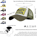 Pikkukuva 3 / 5: Baseball-lippis, verkkolippikset, unisex, kirjailtu kirjainpaikka, rento lippikset, hip hop -aurinkolippikset army green