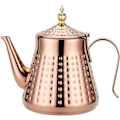 Miniatyrbilde 1 av 5: 1200ml, Tekanne i rustfritt stål med avtakbar infuser, Komfyrtekanne