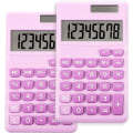 Miniatyrbillede 1 af 4: 2 stk. Basic Standard Lommeregnere Mini Digital Desktop Lommeregner med 8-cifret LCD-skærm