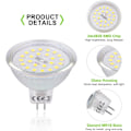 Miniatyrbillede 5 af 5: GU5.3 MR16 LED-pære 12 V, 3,8 W svarende til 40 W halogen, LED-spotpære GU5.3 kølig hvid 6000K ikke-dæmpbar 430 lumen MR16 LED-pære, 6-pakning