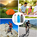 Miniatyrbild 5 av 5: (3-pack) 700 ml stor hopfällbar vattenflaska helt hopfällbar lagerflaska, bärbar vattenflaska för löpning cykling utomhus