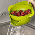 Miniatyrbilde 3 av 5: Colander matvare sil, multifunksjonell kjøkken sil kurv sett med avtakbar