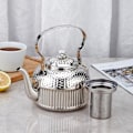 Miniatyrbillede 2 af 5: 1400ml Rustfrit Stål Tekande med Infuser, Antik, Velegnet til Induktion eller Gasblus
