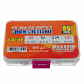 Miniatyrbillede 3 af 5: 4 Værdier 80 Stk 6,3x25 mm BS1362 3 5 10 13 A amp 240 V volt 0,248x0,984 Tommer Keramiske Rør Sikringer Assorteret Kit