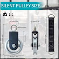 Miniatyrbillede 5 af 5: Til remskivesystem fitness kabelmaskiner LAT pulldown-maskiner, træningsudstyr