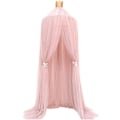 Miniatyrbilde 1 av 5: Myggnetting for barn, kuppelformet myggnetting, sengehimmel med rund blonder, rosa lekehus for jenter og gutter