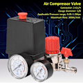Miniatyrbild 2 av 5: Tryckbrytare för luftkompressor Tryckventilbrytare Luftkompressor med regulatorer Mätare (plasttryckmätare)