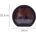 Miniatyrbillede 2 af 5: Dekorativ pejs lanterne, pejs lys LED simulerer log flamme effekt, touch switch og USB-drevet