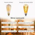 Miniatyrbild 3 av 5: LED E27 Retro Spiral Keramikglödtråd, Dimbar E27 Retrolampa 4W Varmvitt, Mjukt Ljus, E27 Retro Edison Bärnstenslampa för Vardagsrum, Sovrum