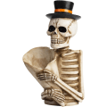 Miniatyrbilde 1 av 5: Blyantholder, skrivebordsarrangør, skrivebord blyantholder, Retro Skull Desktop Pen Container Organizer