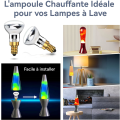 Miniatyrbilde 5 av 5: Lava Lampe Pære 25W E14 R39 Varmt Hvit Reflektor Pære Spotlight Pære, 4 stk